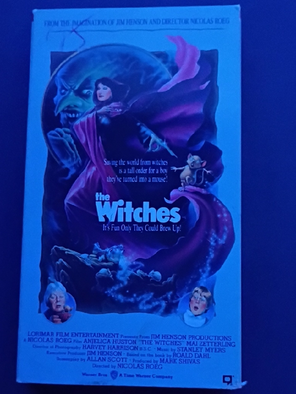 The Witches VHS Cover - Jim Henson Productions (Blue & Purple)